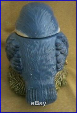 FAT BLUE BIRD by PHILLIS DRISCOLL / BIG SKY CARVERS COLLECTOR COOKIE JAR
