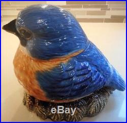FAT BLUEBIRD RARE Cookie Jar Phyllis Driscoll, Big Sky Carvers