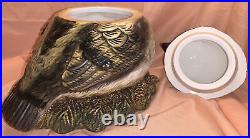 FAT CHICKADEE COLLECTOR COOKIE JAR by BIG SKY CARVERS 11 x 9.5 tall RARE