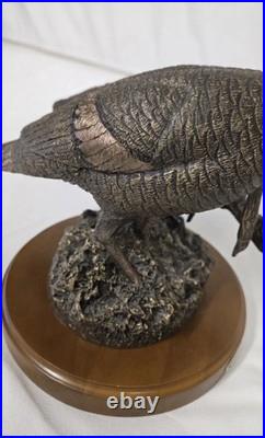 FHEB7493 Big Sky Carvers Double Take Turkey Bronze Sculpture