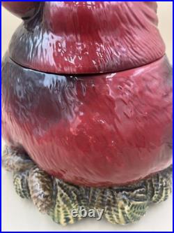 Fat Cardinal Cookie Jar By Phyllis Driscoll, Big Sky Carvers, Red Bird Retired