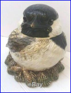 Fat Chickadee Cookie Jar by Big Sky Carvers EXTREMELY COLLECTIBLE DISCONTINUED