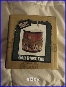Fields Of Green golf rinse cup by Big Sky Carvers