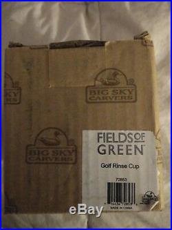 Fields Of Green golf rinse cup by Big Sky Carvers