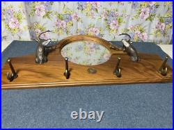 Fighting Whitetail Big sky carvers NRA 2003 deer coat rack