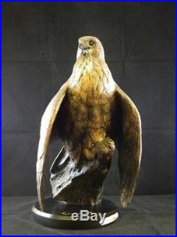 First Light Red Tail Hawk Montana Bronze Big Sky Carvers Figurine Sculpture New