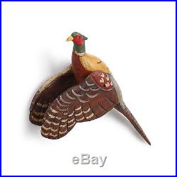 Flying Pheasant Wall Mount Decoy Grandpa's Attic Collection Big Sky Carvers