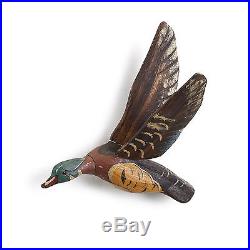Flying Wood Duck Wall Mount Decoy Grandpa's Attic Collection Big Sky Carvers