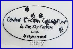German Shepherd Cookie Jar Big Sky Carvers Canine Kitchen Retired