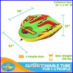 Glider Towable Tube For 1-Person To 3-People
