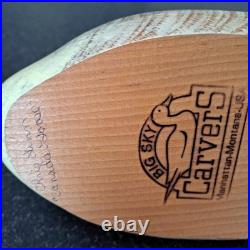 Gorgeous Carved Solid Wood Canada Goose BIG SKY Carver Decoy- Hand signed