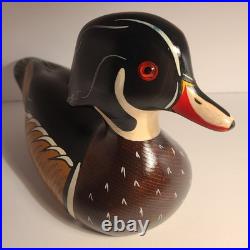 Gorgeous Mint Condition 1990 Bob May Wood Duck-Gifted to My Father By Chris May