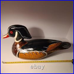 Gorgeous Mint Condition 1990 Bob May Wood Duck-Gifted to My Father By Chris May
