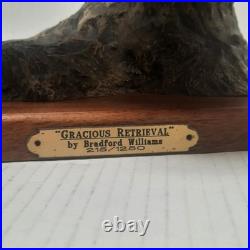 Gracious Retrieval Bradford Williams Labrador Hunt Dog Pheasant Bronze Sculpture