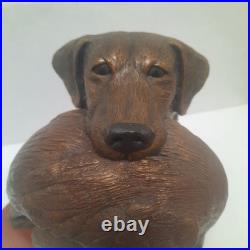 Gracious Retrieval Bradford Williams Labrador Hunt Dog Pheasant Bronze Sculpture