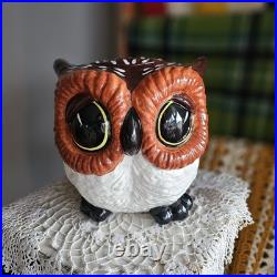 Groovy Vintage Style Fat Owl Cookie Jar Big Sky Carvers Approx 8.5x8.5