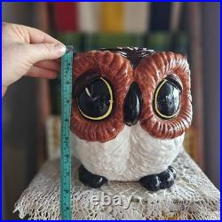 Groovy Vintage Style Fat Owl Cookie Jar Big Sky Carvers Approx 8.5x8.5