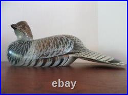 Grouse Decoy Woodcarving Big Sky Carvers Special Edition Chris Olsen Signed 12