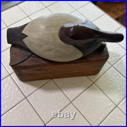 H. S. Trask Ducks Unlimited Wooden Duck Display Carving