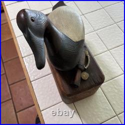 H. S. Trask Ducks Unlimited Wooden Duck Display Carving