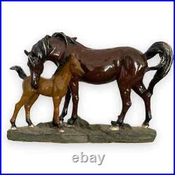 HTF Big Sky Carvers Stonecast Sculpture Mare and Foal Bonded #B5220001