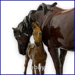 HTF Big Sky Carvers Stonecast Sculpture Mare and Foal Bonded #B5220001