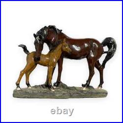 HTF Big Sky Carvers Stonecast Sculpture Mare and Foal Bonded #B5220001