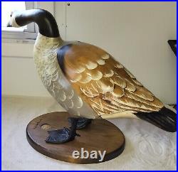 HUGE Ducks Unlimited Don Profota Goose Decoy Sculpture Big Sky Carvers RARE