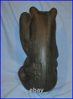 Hand Carved Wood Bear Waving Mikey Big Sky Carvers