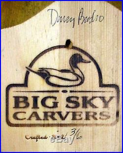 Hand carved Solid wood PHEASANT signed Big Sky Carvers tags attached