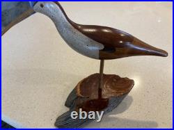 Hand carved Wooden Shorebird by Big Sky Woodcarvers Montana