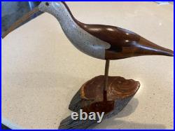 Hand carved Wooden Shorebird by Big Sky Woodcarvers Montana