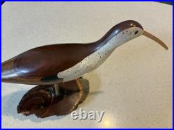 Hand carved Wooden Shorebird by Big Sky Woodcarvers Montana