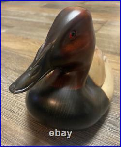 Hand carved, hand painted mallard duck signed dated 2004 2of16 big sky carvers