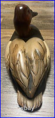 Hand carved, hand painted mallard duck signed dated 2004 2of16 big sky carvers