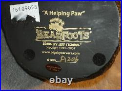 Helping Paw BearFoot Bears Big Sky Carvers Jeff Fleming LikeNew RARE 0102/A206