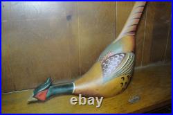 Hindley Collection by Big Sky Carvers Rare Wooden Long Tail Quail Decoy 2012