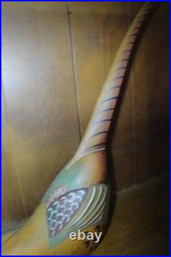 Hindley Collection by Big Sky Carvers Rare Wooden Long Tail Quail Decoy 2012