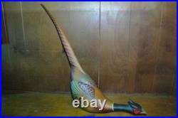 Hindley Collection by Big Sky Carvers Rare Wooden Long Tail Quail Decoy 2012