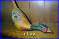 Hindley Collection by Big Sky Carvers Rare Wooden Long Tail Quail Decoy 2012