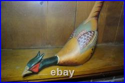 Hindley Collection by Big Sky Carvers Rare Wooden Long Tail Quail Decoy 2012
