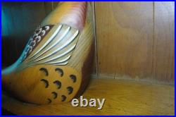 Hindley Collection by Big Sky Carvers Rare Wooden Long Tail Quail Decoy 2012