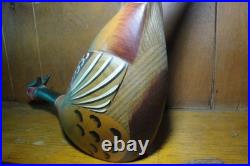 Hindley Collection by Big Sky Carvers Rare Wooden Long Tail Quail Decoy 2012