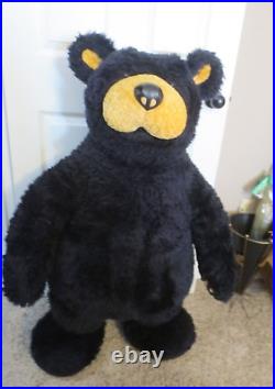 Huge Big Sky Carvers Beareggts Bears Vintage Plush Black Bear 42 tall