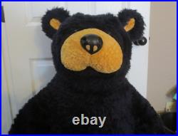 Huge Big Sky Carvers Beareggts Bears Vintage Plush Black Bear 42 tall