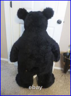 Huge Big Sky Carvers Beareggts Bears Vintage Plush Black Bear 42 tall