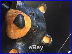 Jeff Fleming 20 wood bear carving with pine Big Sky Bears Big Sky Carvers