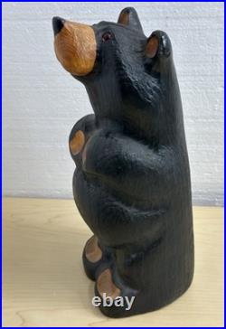 Jeff Fleming Bear Solid Wood Carving BIG SKY CARVERS 13 BAREFOOT BEAR Decor
