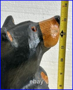 Jeff Fleming Bear Solid Wood Carving BIG SKY CARVERS 13 BAREFOOT BEAR Decor
