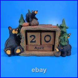 Jeff Fleming Bears Perpetual Calendar BearFoots Discontinued Rare Big Sky Carver